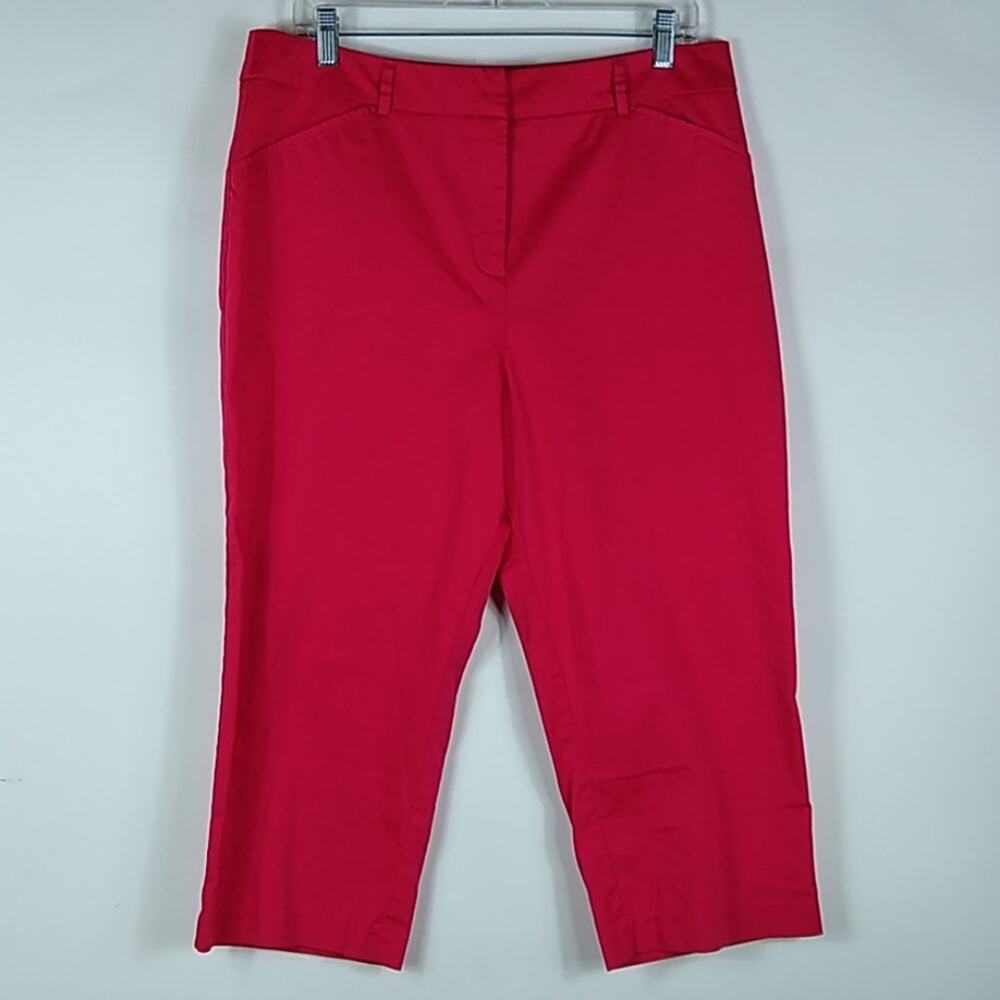 212 Collection Women's Cropped Chino Pants Fucsia